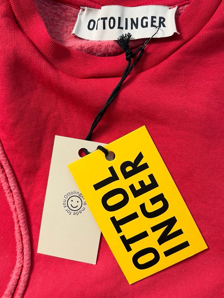 Ottolinger ‘Otto’ Red And Cream Gradient Cutout Wrap Sweatshirt — image 8 of 8